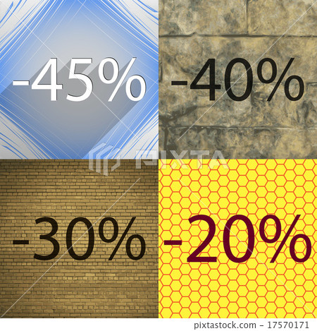 Set of abstract backgrounds and interest discount Set of abstract backgrounds and interest discount 17570171