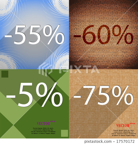 Set of abstract backgrounds and interest discount Set of abstract backgrounds and interest discount 17570172