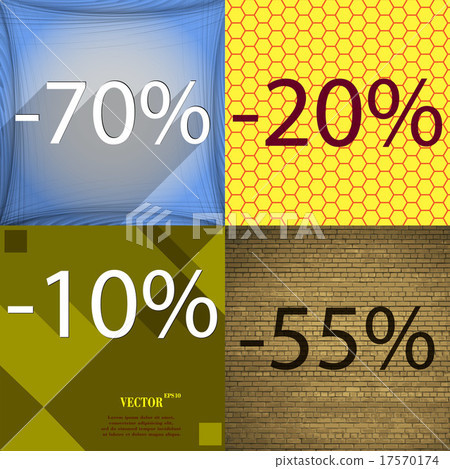 Set of abstract backgrounds and interest discount Set of abstract backgrounds and interest discount 17570174