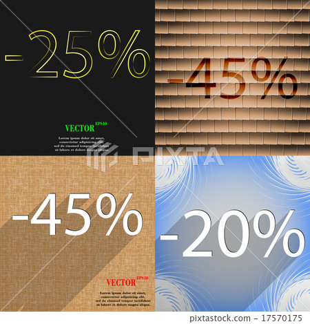 Set of abstract backgrounds and interest discount Set of abstract backgrounds and interest discount 17570175