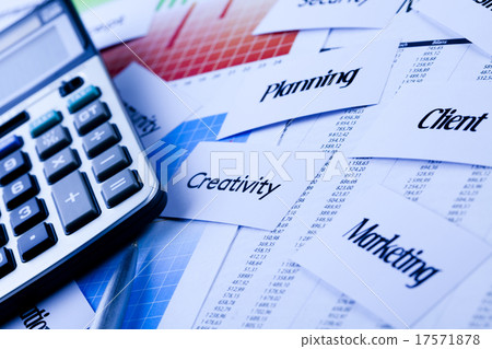 Office work, bright colorful tone concept Office work, bright colorful tone concept 17571878