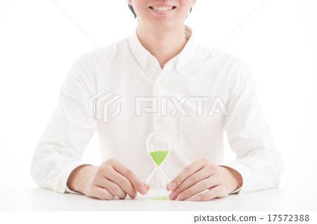 Hourglass white shirt man 17572388