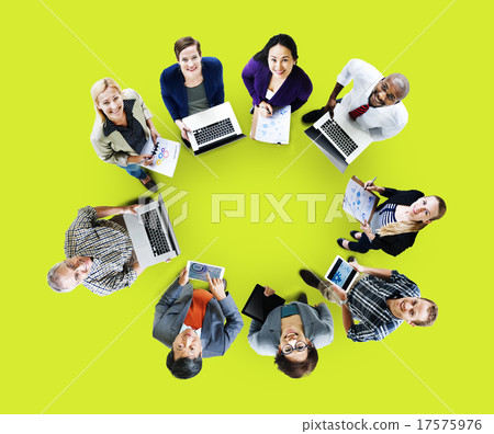 Global Communications Technology Laptop Digital Devices Concept Global Communications Technology Laptop Digital Devices Concept 17575976