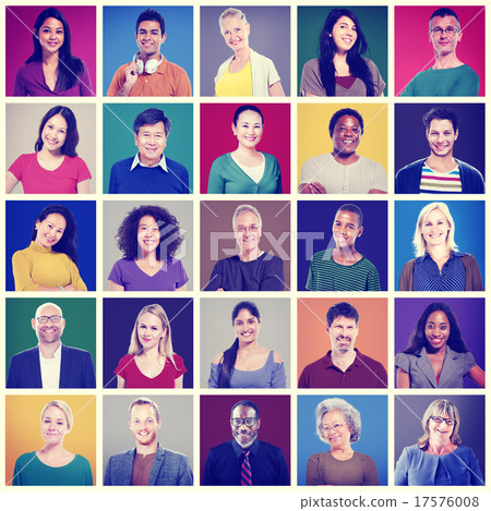 Community Diversity Group Headshot People Concept Community Diversity Group Headshot People Concept 17576008
