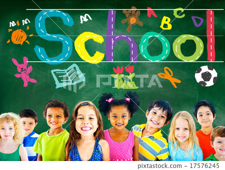 Kids Imagination Handwriting School Learning Concept 17576245