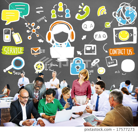 Customer Service Support Solution Assistance Aid Concept 17577273