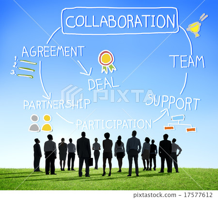 Collaboration Corporate Support Partnership Connection Concept 17577612