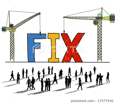 Fix Mechanical Repair Solution Technician Maintenance Concept Fix Mechanical Repair Solution Technician Maintenance Concept 17577930