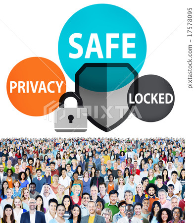 Safe Privacy Locked Security Protection Safe Insurance Concept 17578095