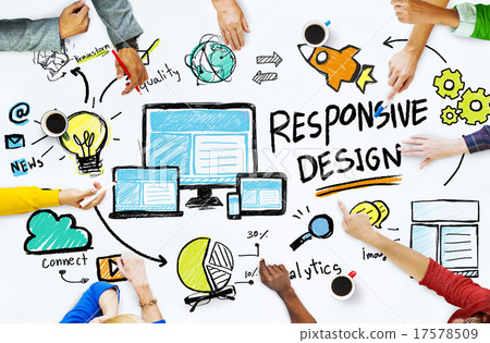 Responsive Design Internet Web Online People Meeting Concept 17578509