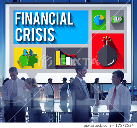 圖庫照片: financial crisis problem money issue concept