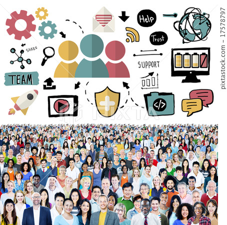 Team Corporate Connection Share Community Concept Team Corporate Connection Share Community Concept 17578797