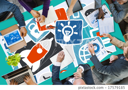 Social Media Startup Strategy Planning Technology Concept Social Media Startup Strategy Planning Technology Concept 17579185