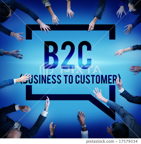 Business To Customer Consumer Commerce Contact Concept Business To Customer Consumer Commerce Contact Concept 17579334