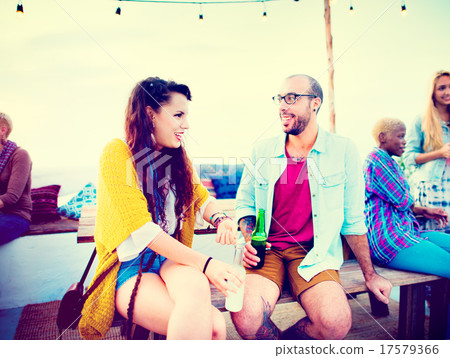 Diverse Summer Beach Roof Top Fun Concept Diverse Summer Beach Roof Top Fun Concept 17579366