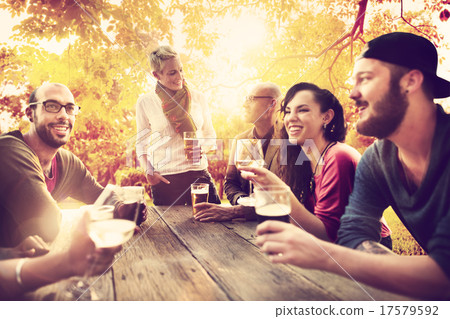 Diverse People Friends Hanging Out Concept 17579592