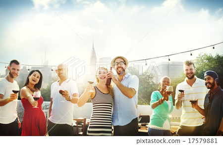 Friend Friendship Dining Celebration Hanging out Concept Friend Friendship Dining Celebration Hanging out Concept 17579881