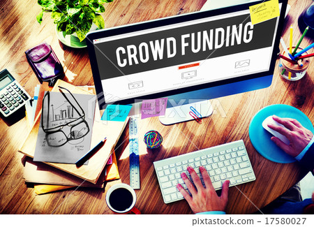 Crowd Funding Contribution Donate Fundriser Concept 17580027