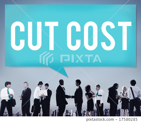Cut Cost Reduce Recession Deficit Economy FInance Concept Cut Cost Reduce Recession Deficit Economy FInance Concept 17580285