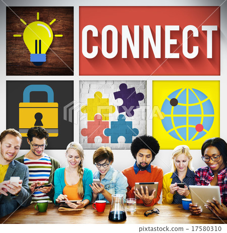 Connect Network Integrated Online Web Concept 17580310
