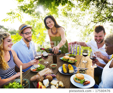 Friends Outdoors Party Celebration Hanging out Concept 17580476