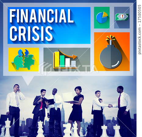 圖庫照片: financial crisis problem money issue concept