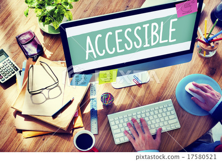Accessible Approchable Attainable Available Business Concept Accessible Approchable Attainable Available Business Concept 17580521