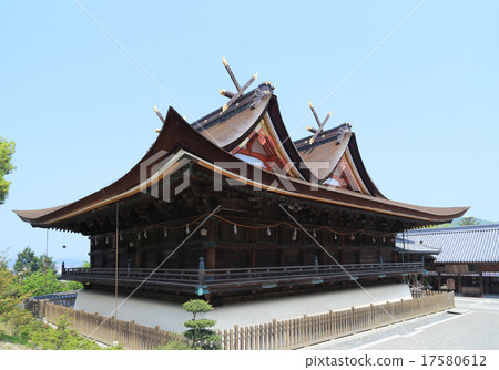 “Kibitsu Shrine”主殿和禮拜堂 17580612