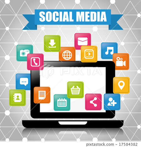 Social media design. 17584382