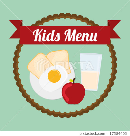 Kids menu design. Kids menu design. 17584403