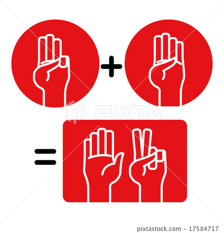 Hand sign design - Stock Illustration [17584717] - PIXTA