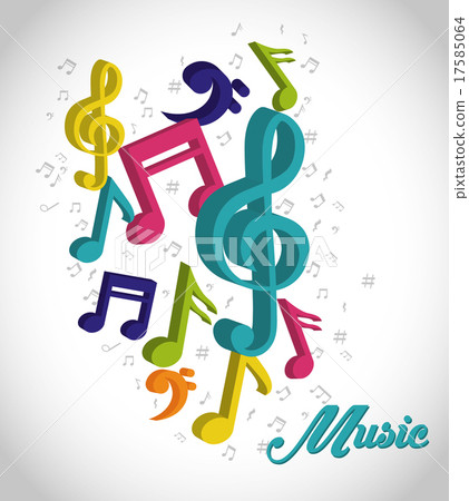 Music digital design. 17585064