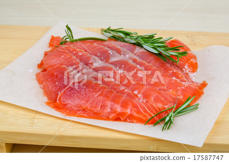 Sliced salmon Sliced salmon 17587747