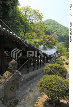 從Minami Tadami God觀看“Kibitsu Shrine”走廊 從Minami Tadami God觀看“Kibitsu Shrine”走廊 17587761