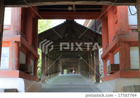 "Kibitsu Shrine" See the corridor on the main shrine side from Minami Kozakamon 17587764