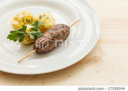 kebab with potatoes kebab with potatoes 17589344