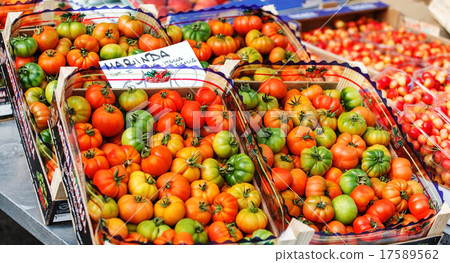 vegetables and fruits at the open market in Italy 17589562