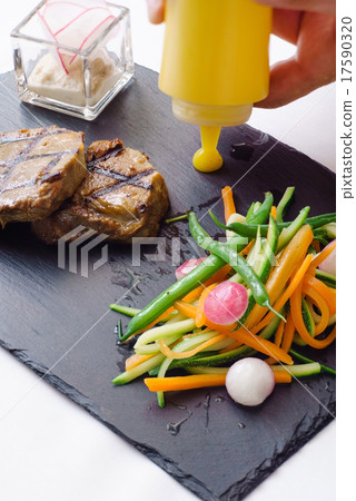steak with vegetables steak with vegetables 17590320