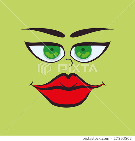 Cartoon face design Cartoon face design 17593502