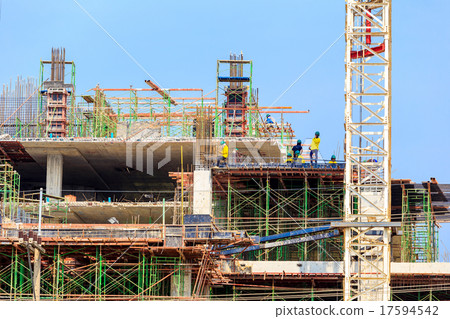 labor working in construction site labor working in construction site 17594542