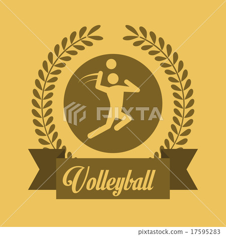 Volleyball design 17595283
