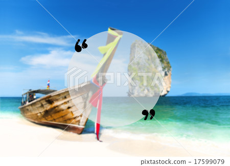 Blank Copy Space Holiday Quotation Mark Summer Concept 17599079