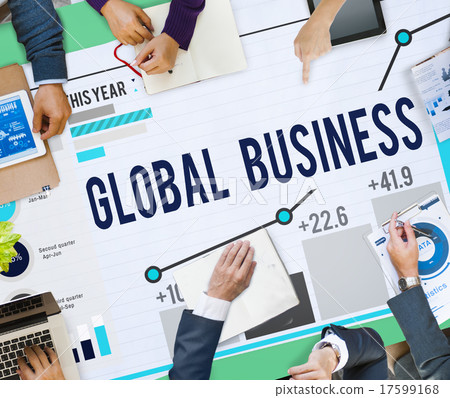 Global Business Data Analysis Statistics Concept 17599168