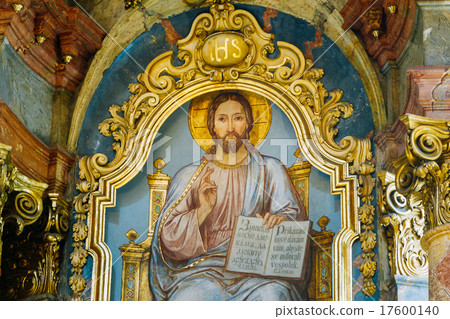 Religious Orthodox Icon Of Sitting Lord Jesus Religious Orthodox Icon Of Sitting Lord Jesus 17600140