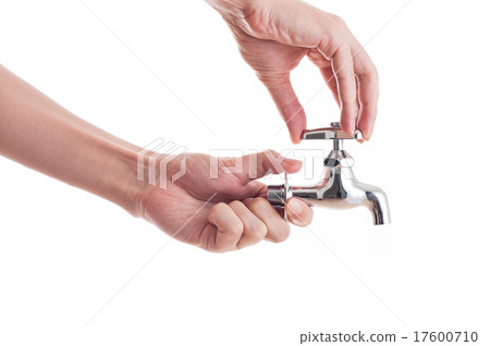 輕拍龍頭白色背景 17600710