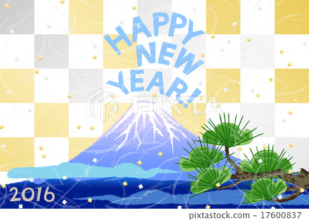 富士金銀礦稻田2016年新年賀卡 17600837