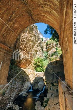 Wall of The New Bridge - Puente Nuevo in Ronda 17602371