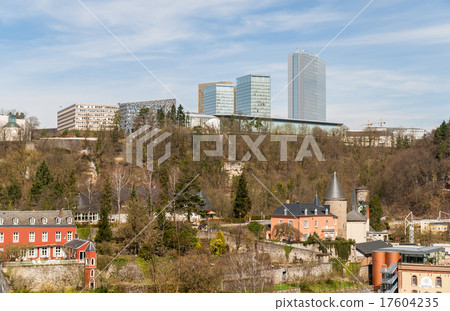View of European institutions buildings View of European institutions buildings 17604235