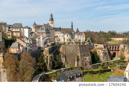 View of Luxembourg old town 17604248