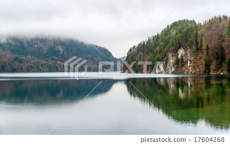 Alpsee lake in Hohenschwangau - Bavaria, Germany Alpsee lake in Hohenschwangau - Bavaria, Germany 17604268